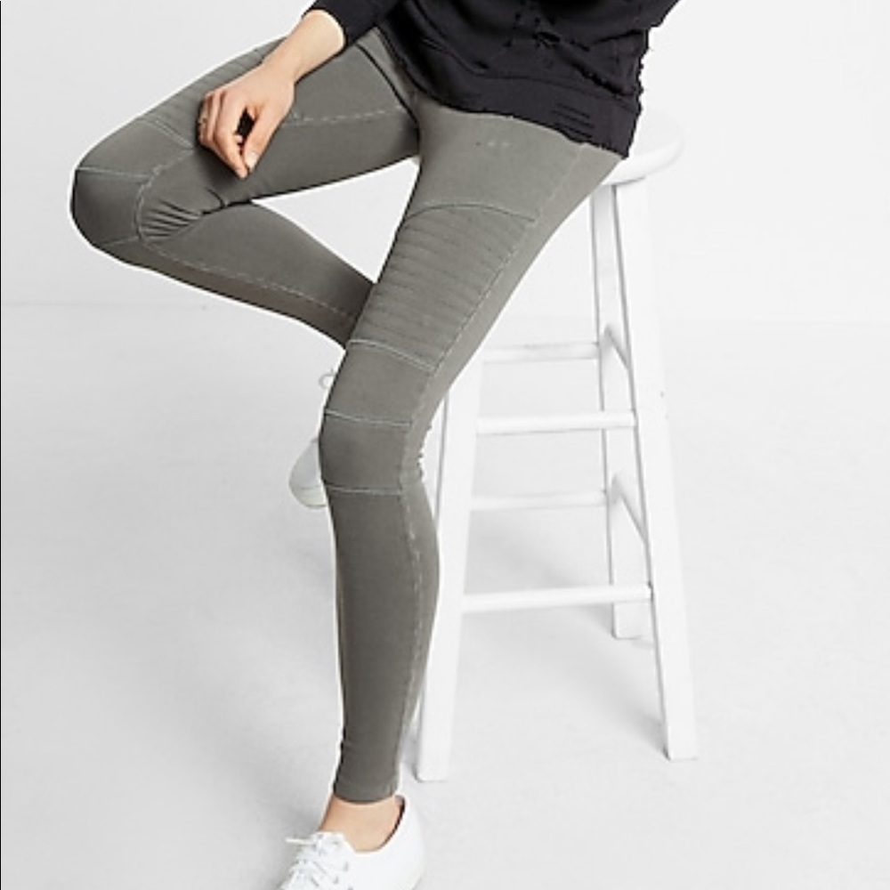 Express Moto Ankle Leggings